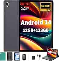 Android 14 タブレット 10.1インチ 12GB+128GB Amazon.com : Android 14 Tablet with Keyboard - 10 inch