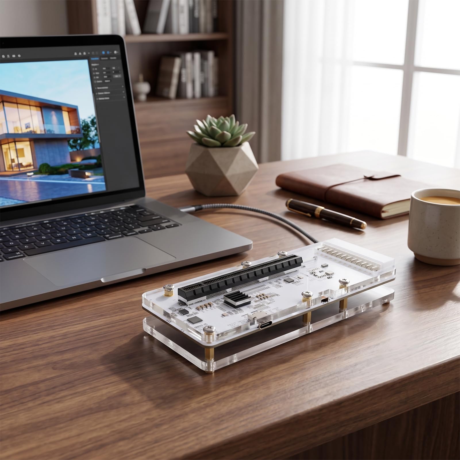 GOWENIC Zewnętrzna Stacja Dokująca GPU z Gniazdem PCIE 16X do Laptopów