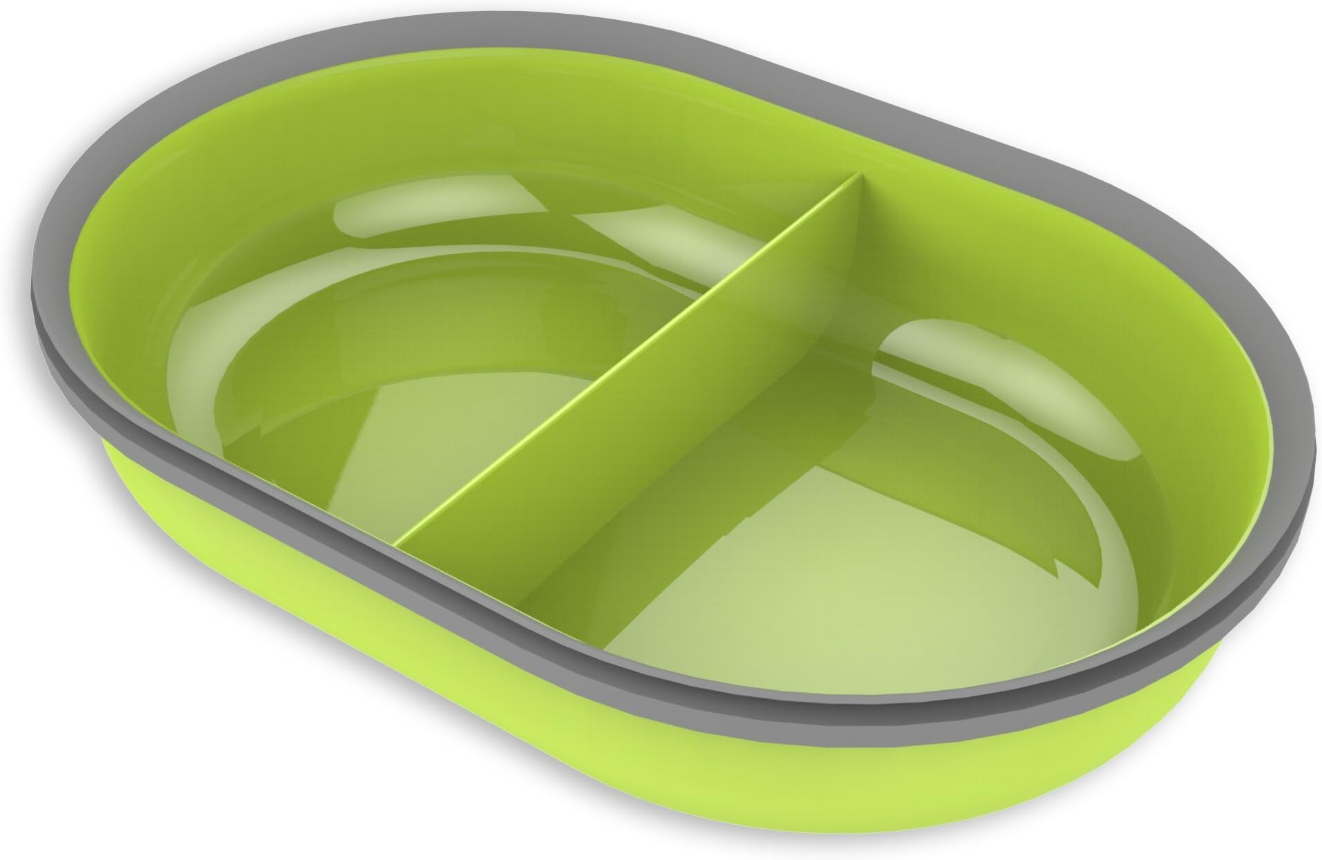 Sure Petcare SureFeed Split Pet Bowl with Integrated Seal, Compatible with Sure Petcare SureFeed Microchip Pet Feeder with Sealed Lid, Works for Wet and Dry Food, Keeps Food Fresh, Green