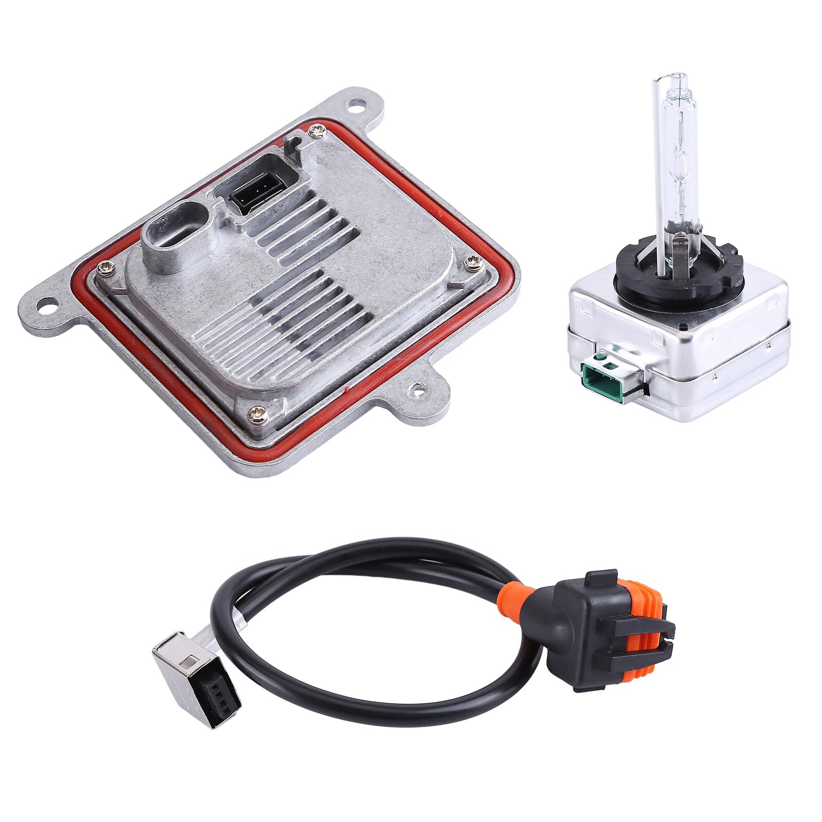 moseiny 13587843 Xenon Ballast Control Unit Compatible for 2015-2020 Blazer Impala Malibu Suburban Tahoe 20928264 Xenon HID Headlight Ballast Control Unit with Igniter & D3S Bulb 13587720 13503432