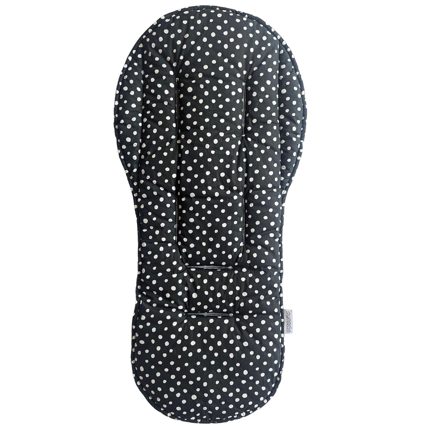 Suessie Stroller Liner – Universal and Reversible Seat Insert, Black Dots