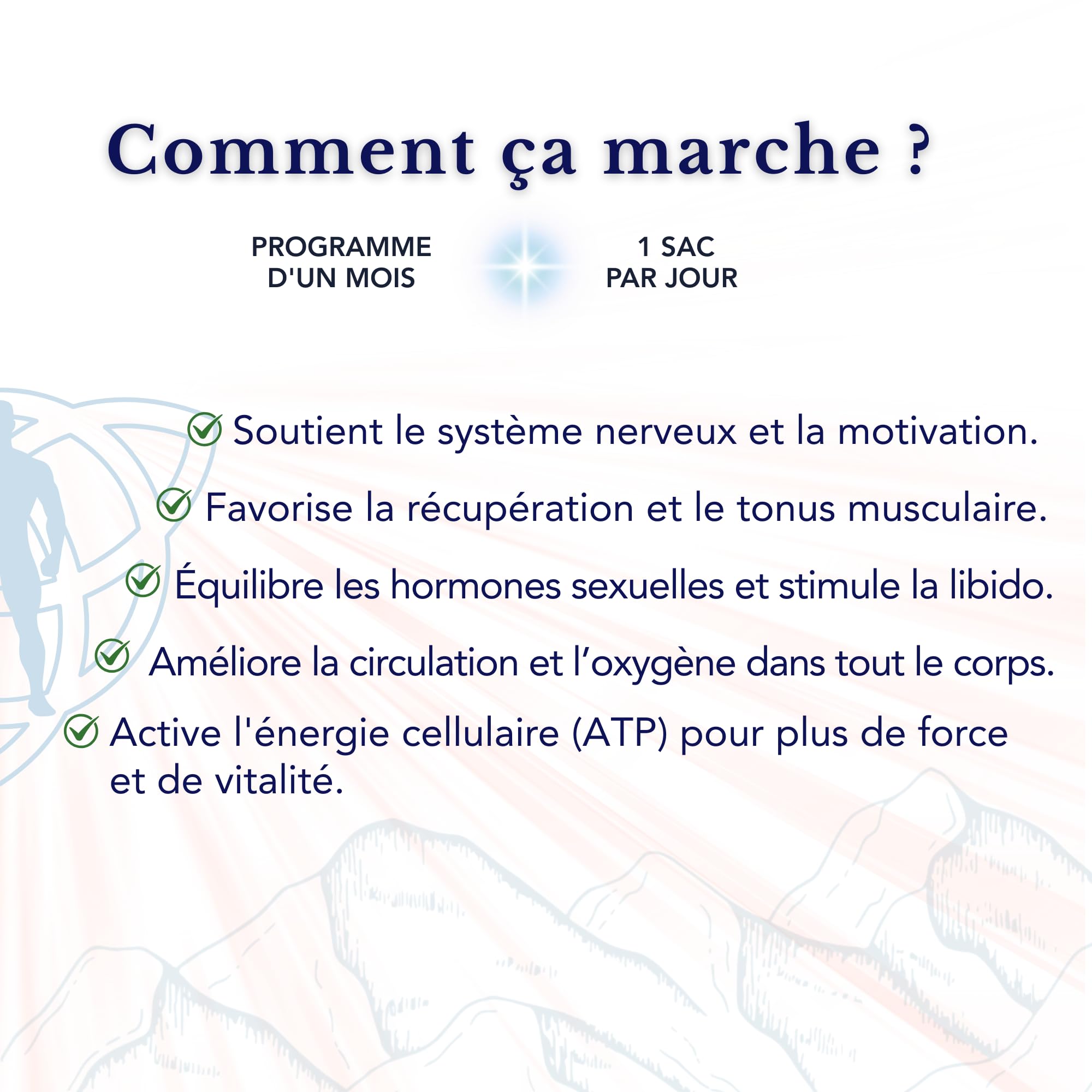 Tribulus Terrestris, Maca, L-Citrulline, Cordyceps, Ginseng - SmartAbsorb™ | pour l’énergie, la performance & l’immunité | 28 sachets quotidiens