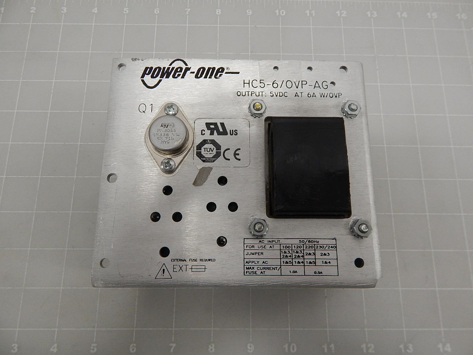 Bel Power Solutions HC5-6/OVP-AG, Power Supply; AC-DC; 5V@6A; 100-264V In; Open Frame; Panel Mount; Linear