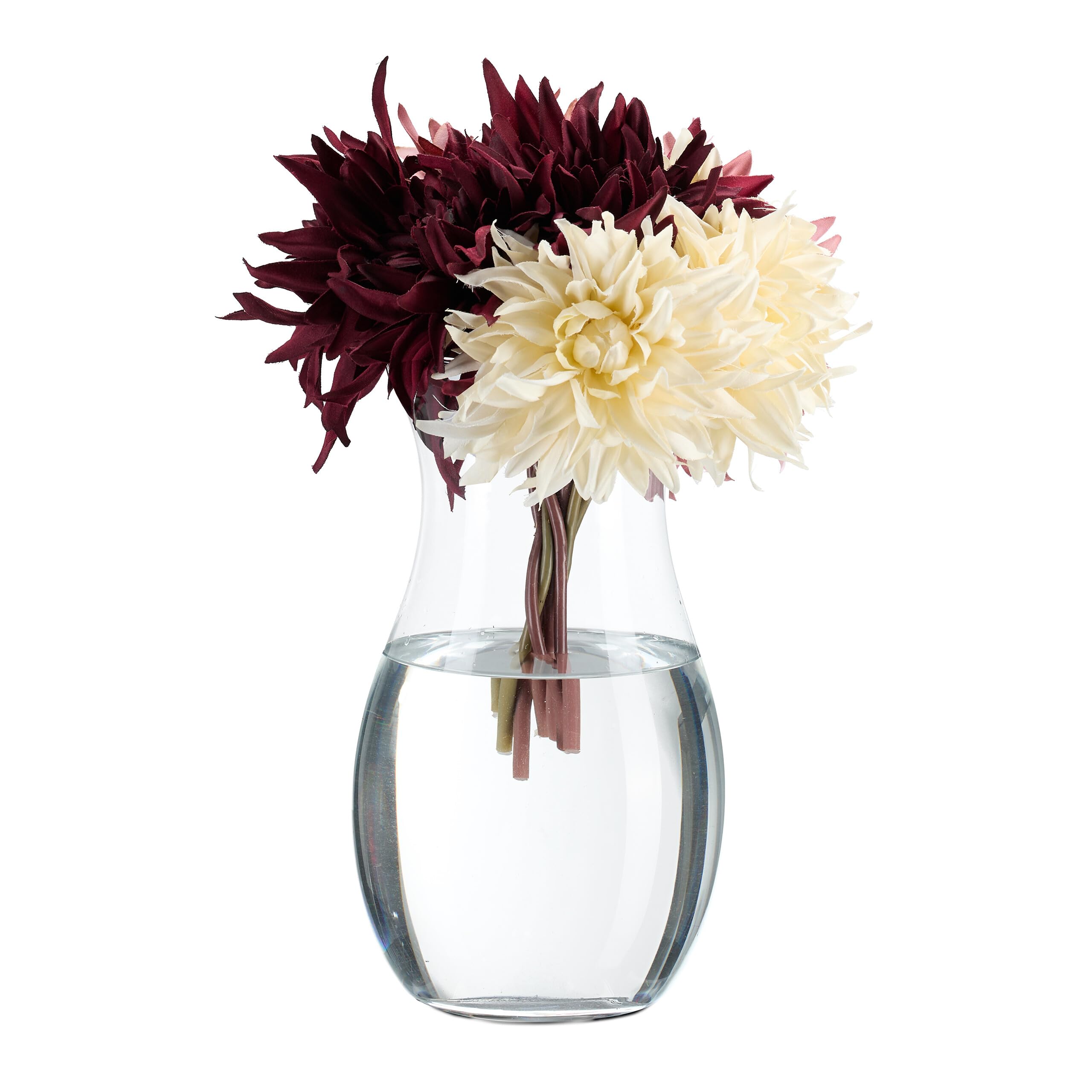 Relaxdays Florero de Cristal, Jarrón Flores, Centro Mesa Grande, Decorativo, Bodas, Eventos, 26 x 15 cm, Transparente