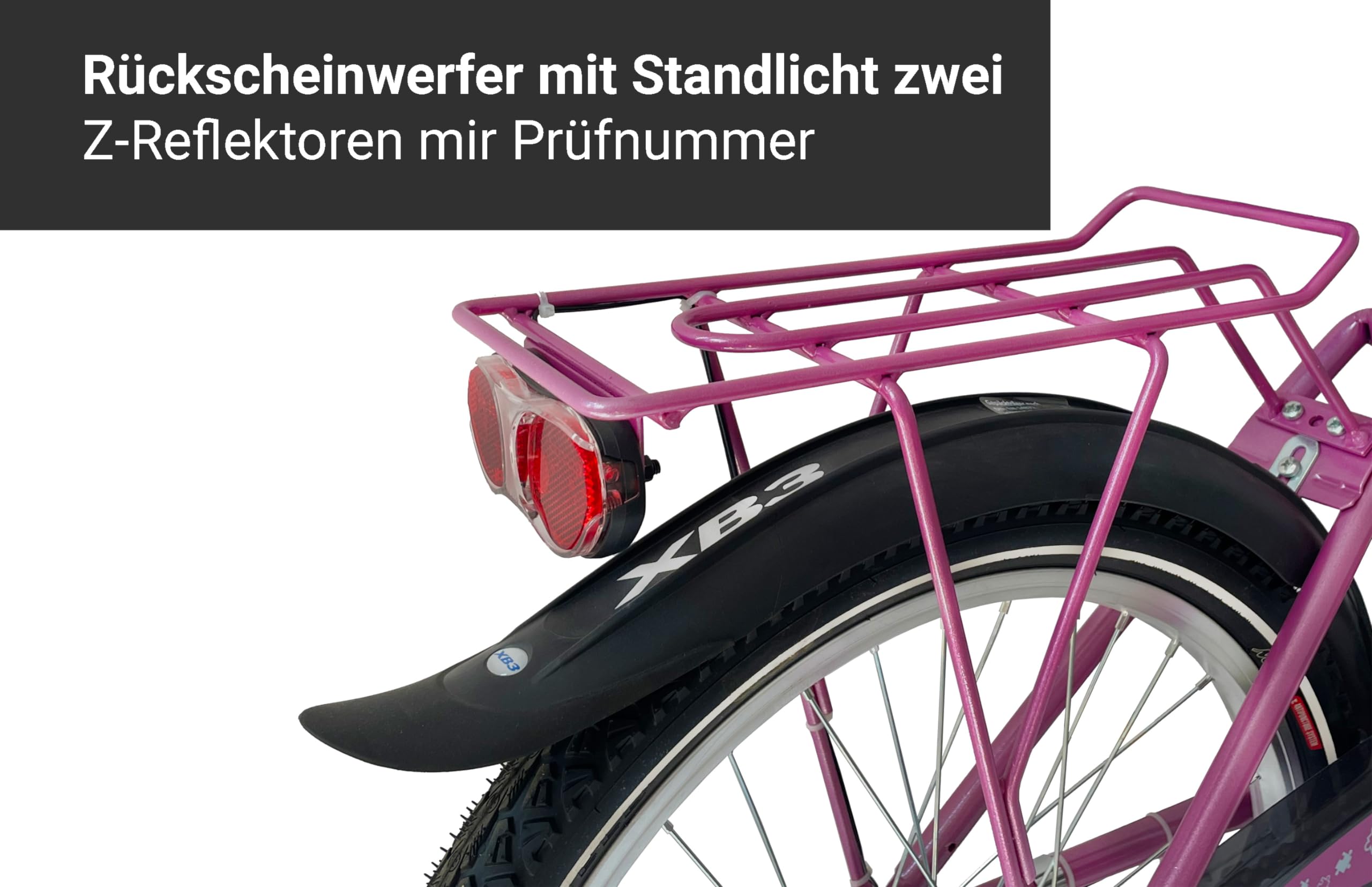 XB3 Kinderfahrrad 20 Zoll 6-Gang Nabendynamo StVZO