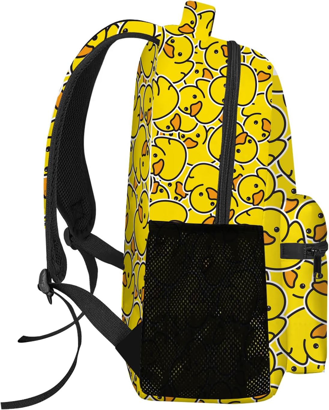 GNEW Duck Backpack, Cute Rubber Duck Backpack for Kids, Yellow Ducky Bookbag, Kawaii Backpack for School & Travel, Funny Animal Kids Backpack, Large 16 Inch Elementary Middle High School Backpack - Image 4