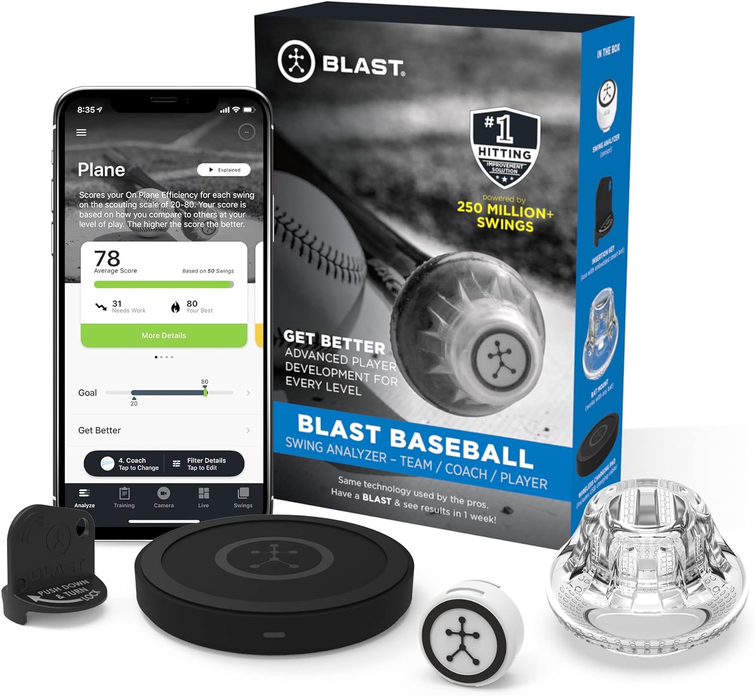 Blast Baseball Swing Analyzer Sensor Advanced Maroc Ubuy