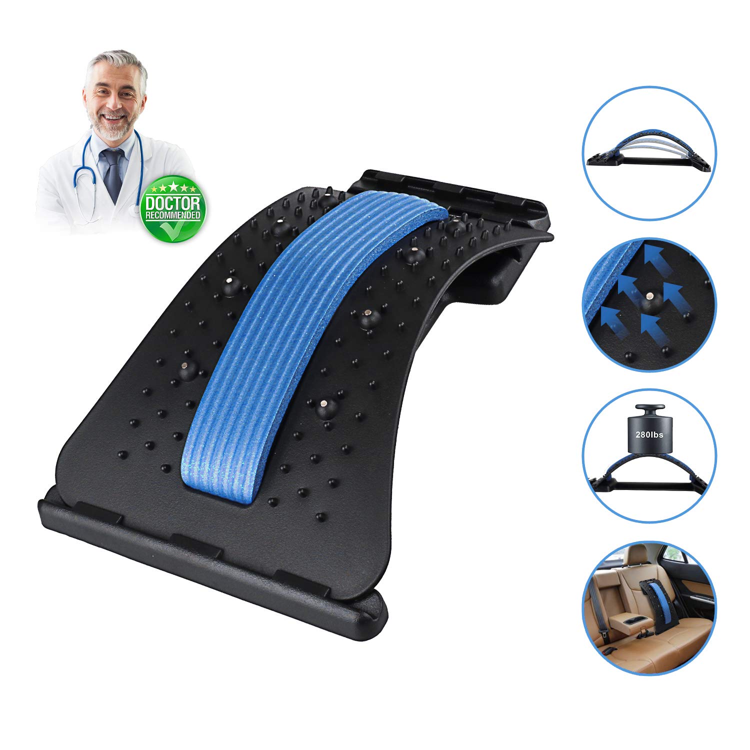 Buy Elevtab MultiLevel Back Stretching Massager 8 Therapy
