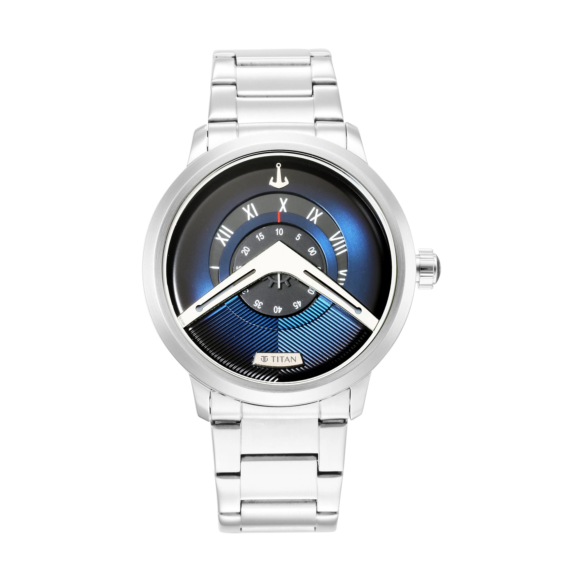 Titan Regalia Maritime Quartz Analog Blue Dial Stainless Steel Strap Watch for Men-NS1828SM01 (B09LVBK34D) Amazon Price History, Amazon Price Tracker