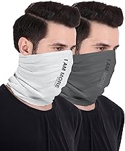 Freecultr Unisex Bamboo Bandana, Anti Microbial Super Soft & Comfort Fit, Breathable Multipurpose Headband, Face Mask for Dust Protection D1 Printed-100% Try On Guarantee - Made in India