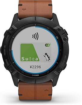 Amazon.co.jp: ガーミン fenix6X Sapphire Black DLC Leather band 小