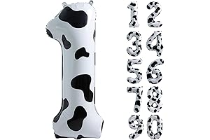 Enchanting Cow Print Balloon Extravaganza for Your Bundle of Joy's 1st Birthday