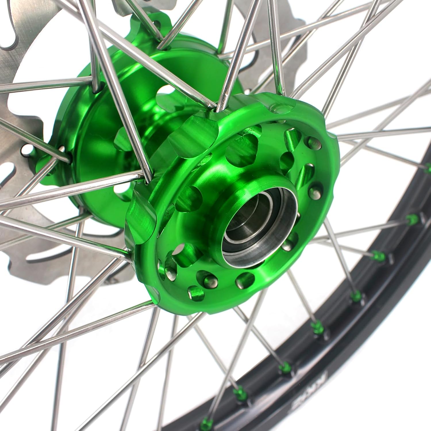 KKE 21-19'' MX Spoked Wheels For KAWASAKI KX125 / KX250 1993-2002 Off-road Rims Set Disc/Sprocket Parts