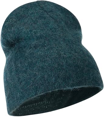 Artex Short American Mohair Beanie - Blue