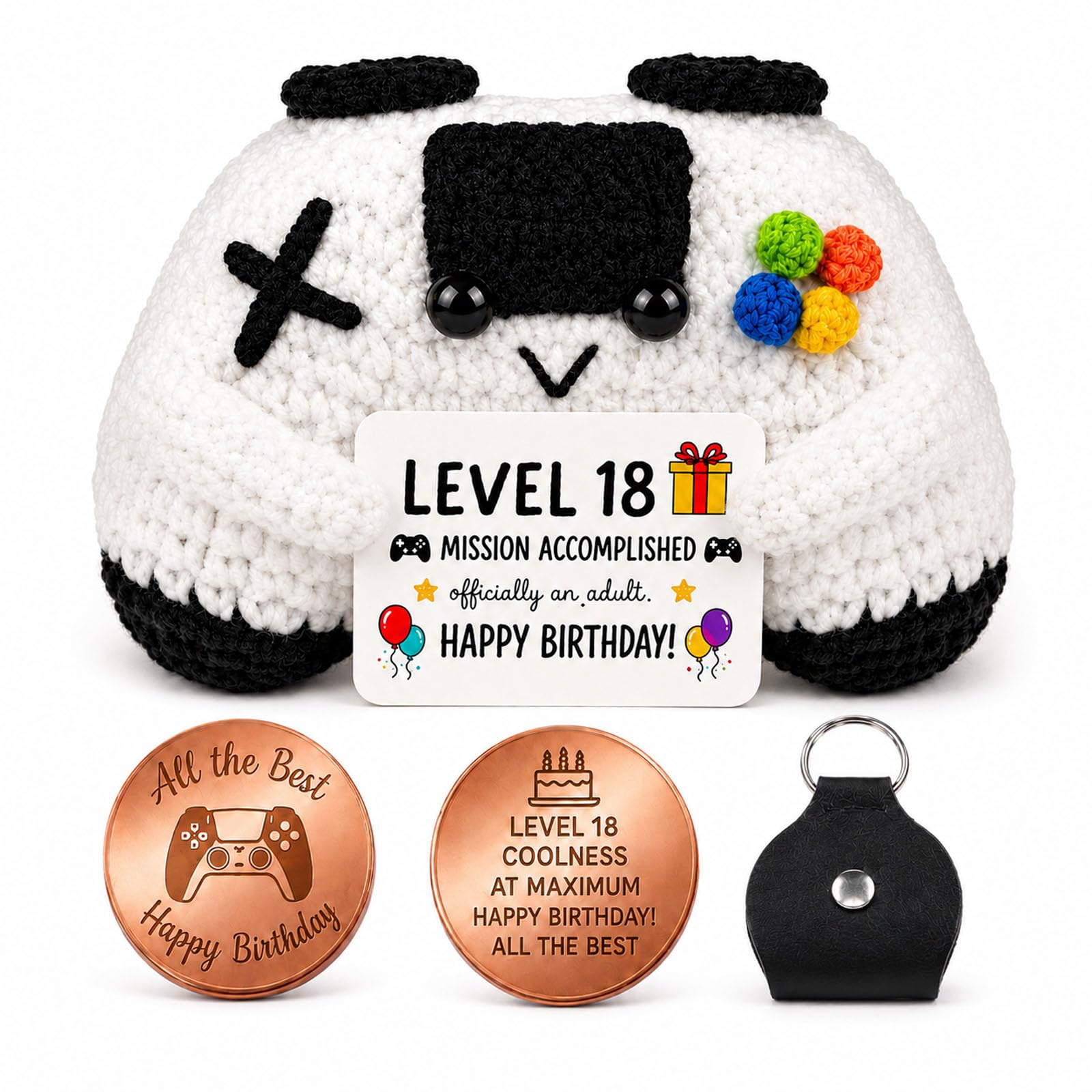 RUQVKWLA Controller Plush 18th birthday gifts for boys Gamer Keepsake Token