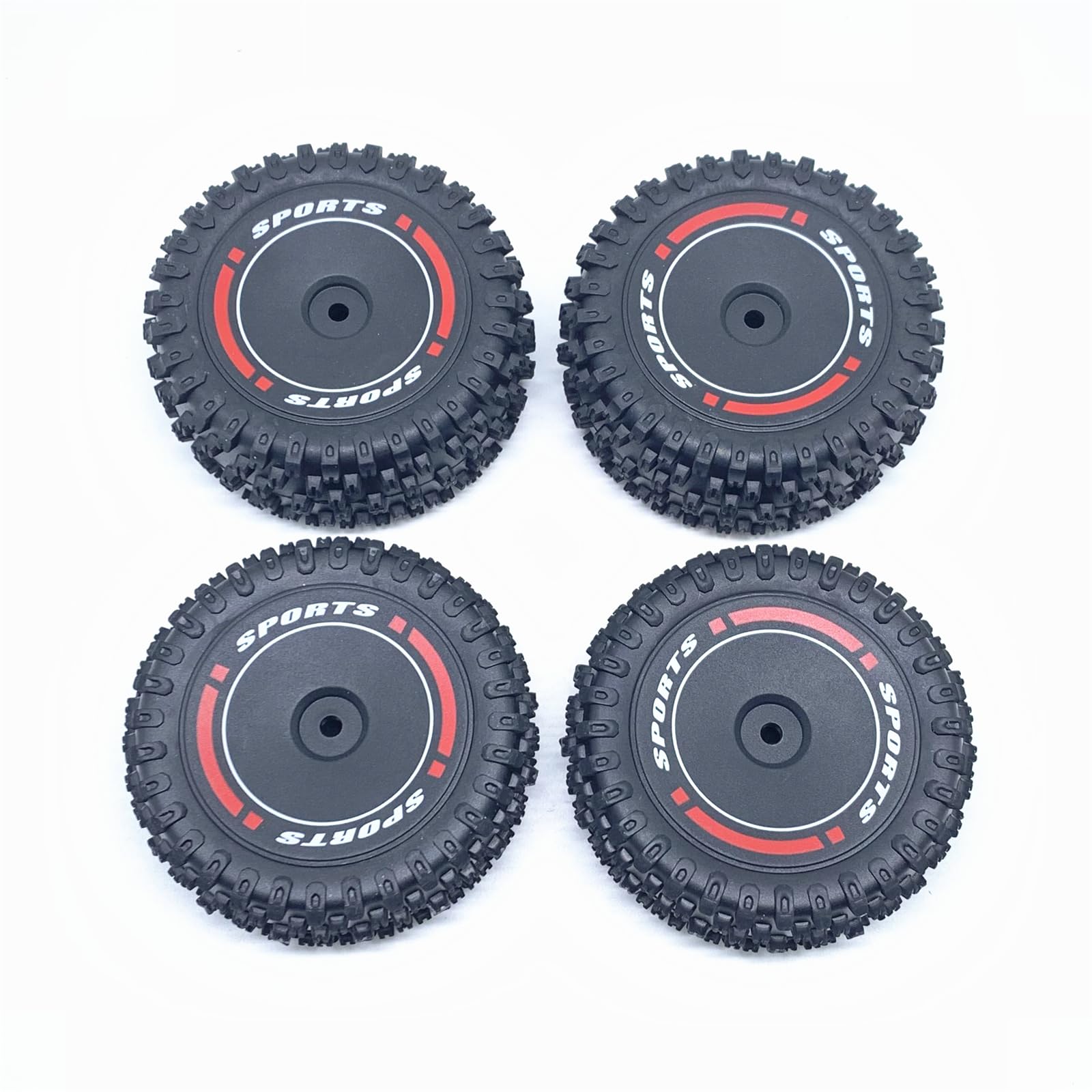 KingVal Replacement Front and Rear Wheel Tire RC Spare Parts Compatible with WLtoys 124010 RC Car