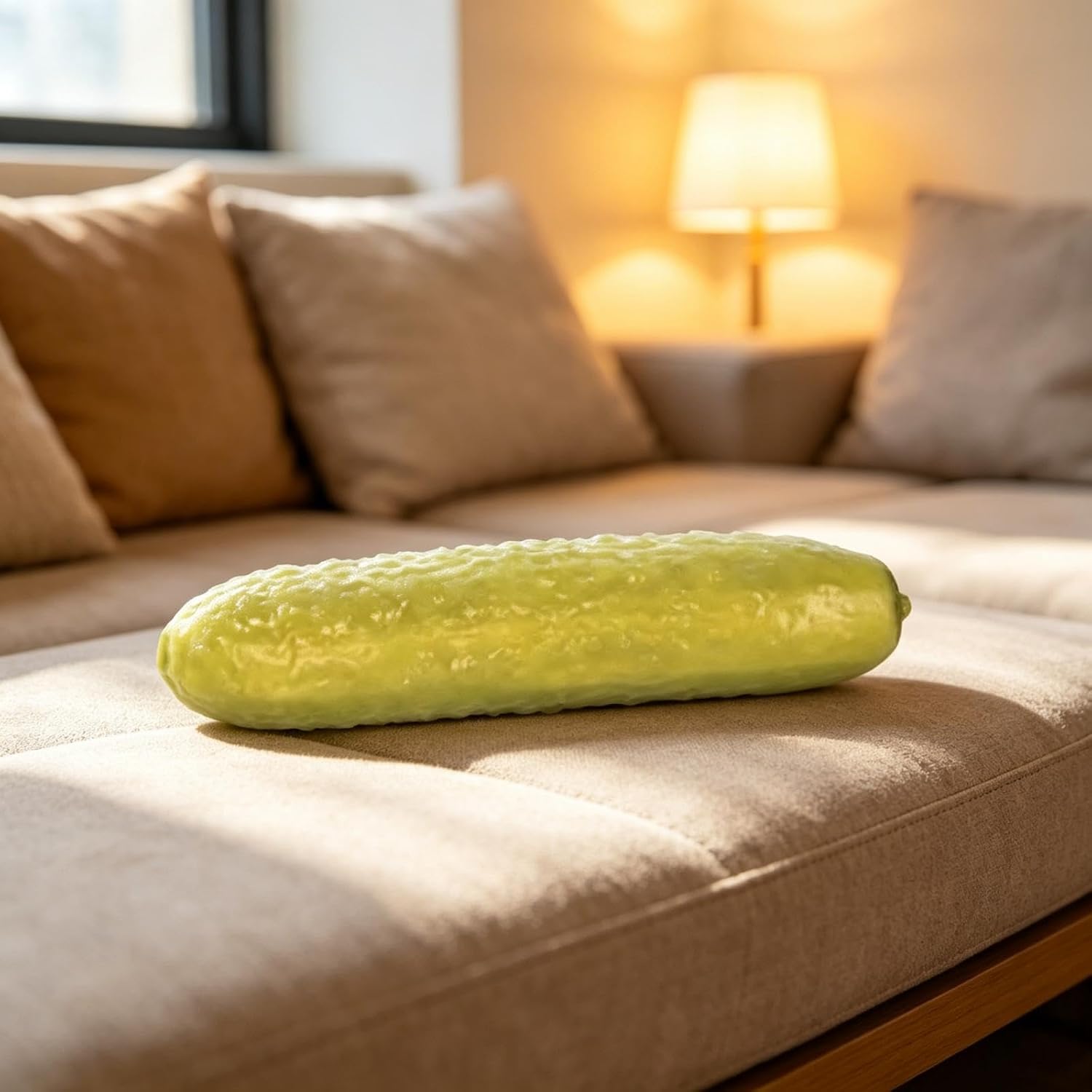 Pickle Squishy, Jumbo Squishy, Giant Pickle Squishy Fidget Toy, Slow Rebound Stress Reliever for Adults, Soft Texture and Funny Design for Office, Home