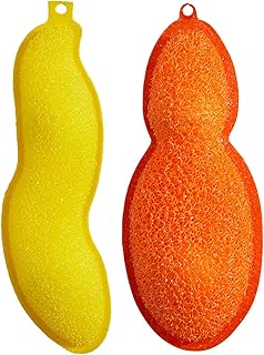 Virtcooy Beans-Shaped Bottle Cleaning Sponge | Bottle Pea Sponge, Bottle Cleaning Sponge, Magic Beans Bottle Cleaner, Reuseable Bottle Cleaning Sponge for Internal Cleaning of Small Mouth