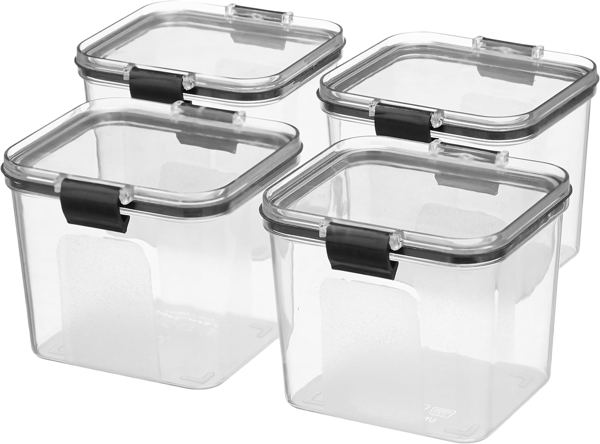 Houshe Air Tight Containers For Kitchen Organizer Storage Set, Kitchen Accessories Items, Kitchen Storage Set Pantry Organization And Kitchen Storage (Set Of 4, 700 Ml)