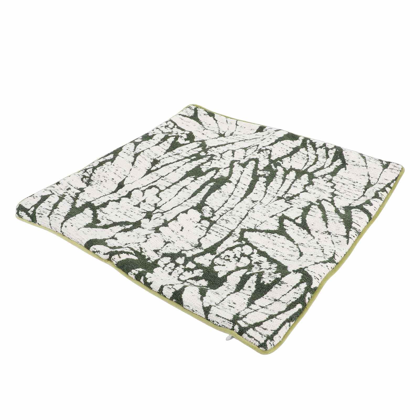 Jectse Fodere per Cuscini per Divano, 4 Federe per Cuscini Decorativi, Federe Rustiche Boho Farmhouse con Design a Nappe Bianche Verdi, Fodere per per Divano per Soggiorno Camera da Letto (50,8x50,8