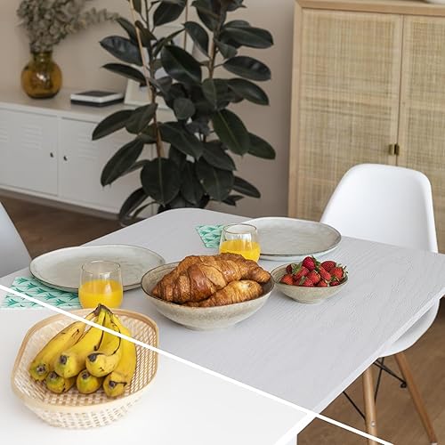 Miniatura 4 de WADILE Papel tapiz de madera para despegar y pegar de 15.9 x 196.8 pulgadas, papel adhesivo para armariosencimeras, impermeable, papel de pared