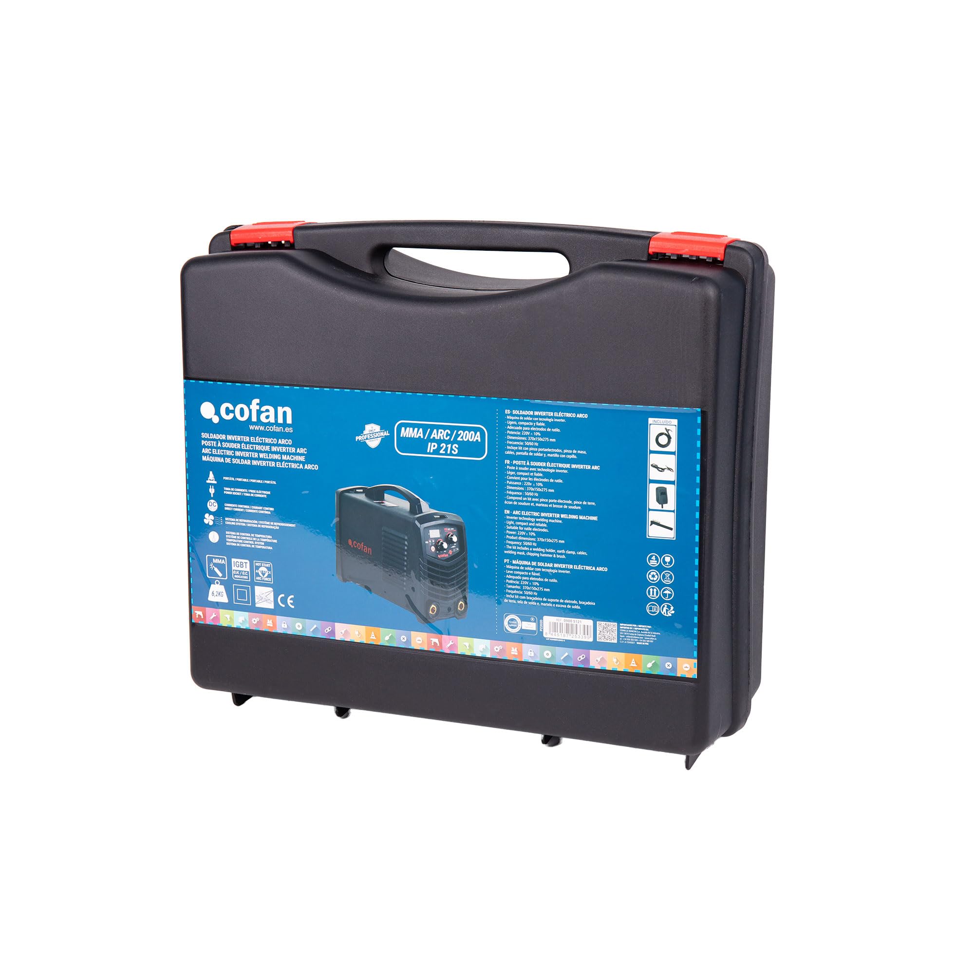Soldador inverter eléctrico MMA 200A