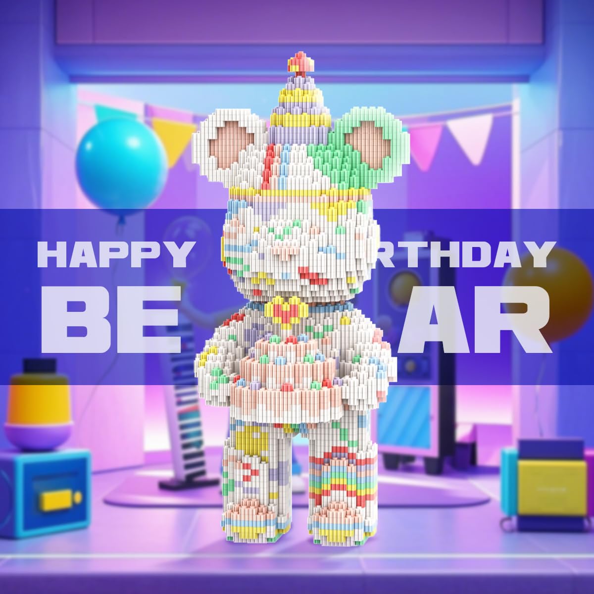 Amazon.co.jp: DAHONPA 動物 誕生日 熊 マイクロビルディングブロック
