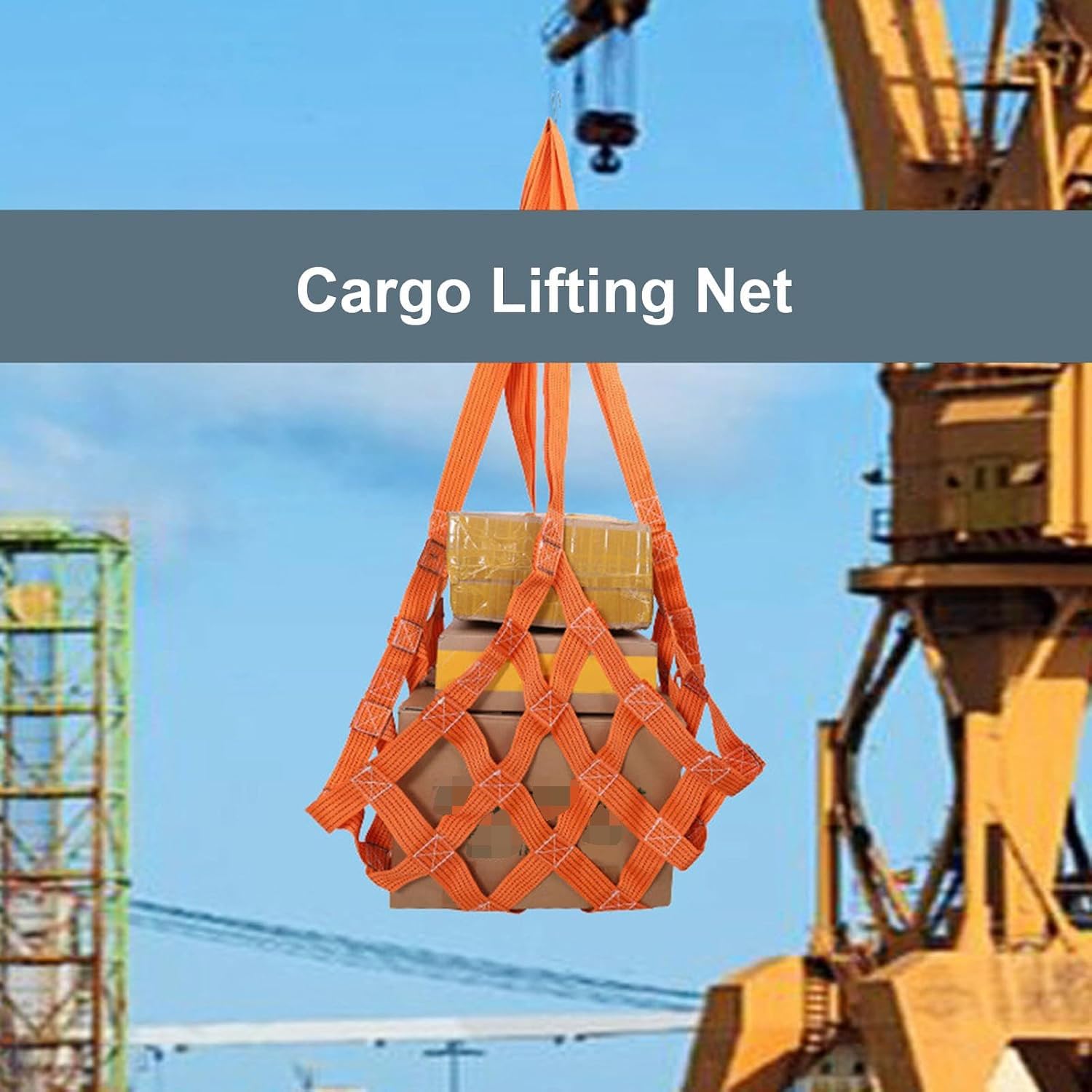 Hängendes Frachtnetz 1.5 x 1.5 m - 300kg Tragfähigkeit Polyester Gurtband