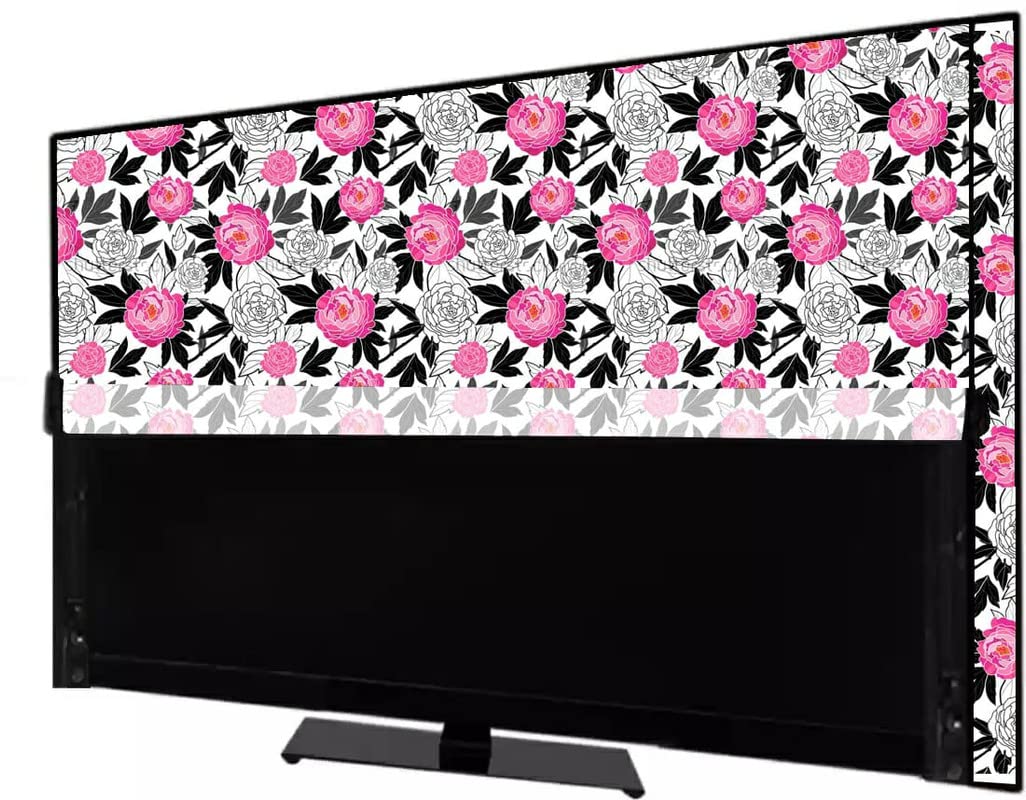 MOGNE FAB Dustproof Waterproof Printed LED Cover with Transparent Polythene Layer Compatible for All Brands Led TVs (55 INCH, Rose) (B09ZTGP8KG) Amazon Price History, Amazon Price Tracker