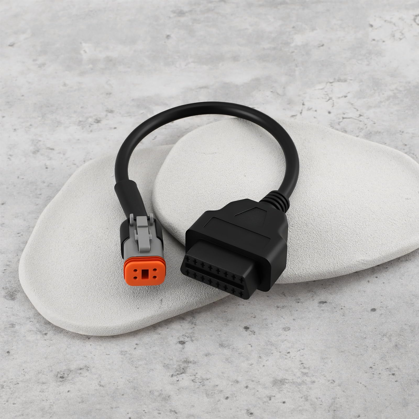 Lot De 2 Câbles D'extension OBD2 Mâle Vers Femelle De 20 Cm