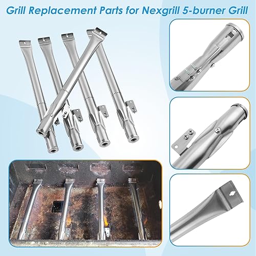 Miniatura 6 de Kit de piezas de repuesto para Nexgrill de 5 quemadores 720-0888 720-0888N 720-0888A, 4 quemadores 720-0830H 720-0830, rejilla de cocina, kit de