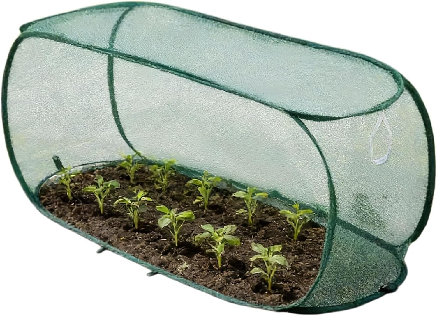 Pop-Up Garden Netting Fruit Cages for Allotment, Anti Bird Pop-Up Mesh Plant Protector Cover, Foldable Raised Bed Cover for Indoor Outdoor Greenhouse Patio Yard (99 * 40 * 45,Green)