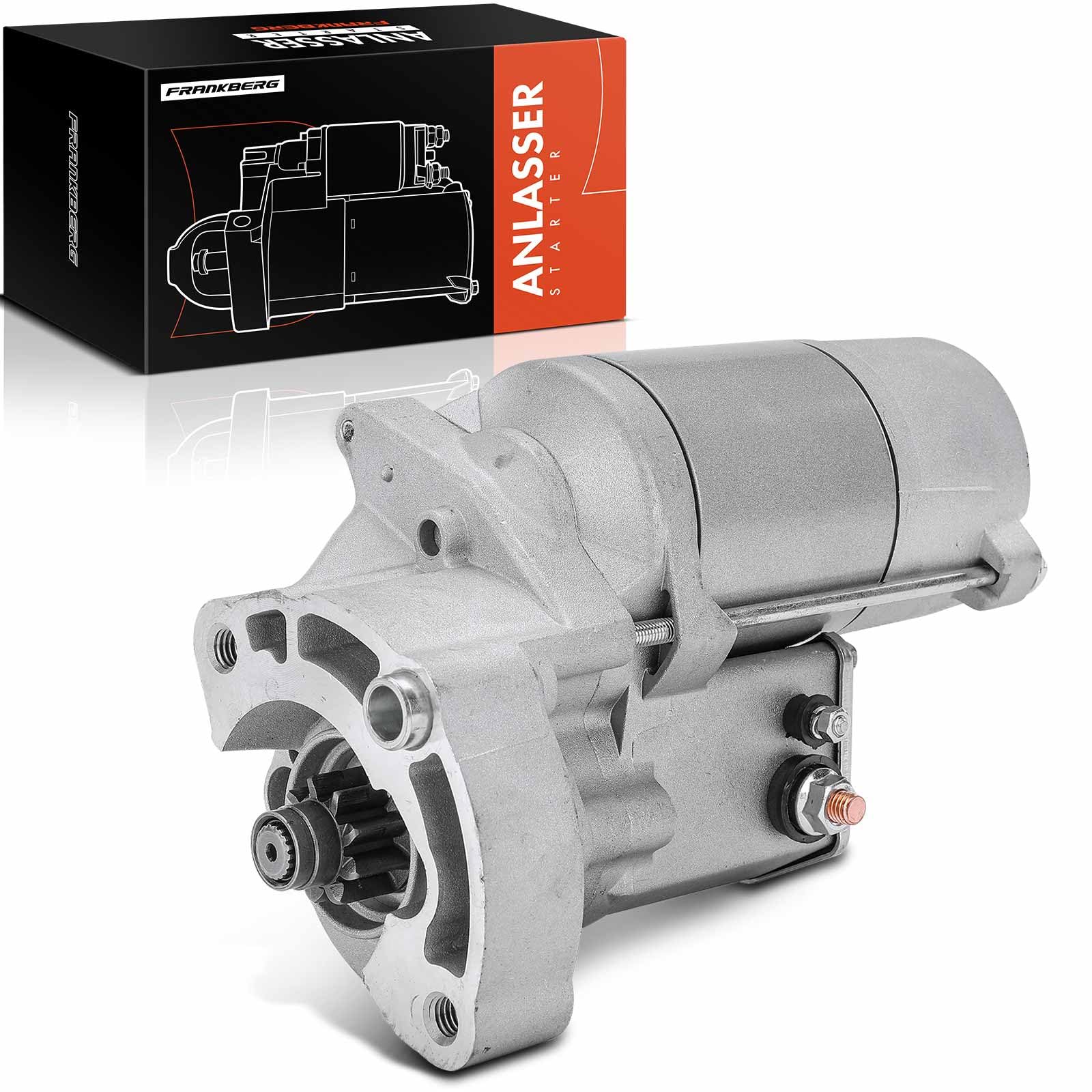 Frankberg Motor de arranque 2 kW 12 V 10 dientes 6G9N11000NB LR007373 | Compatible con: Discovery Sport L550, R.a.n.g.e R.o.v.e.r Evoque L538, Freelander 2 L359