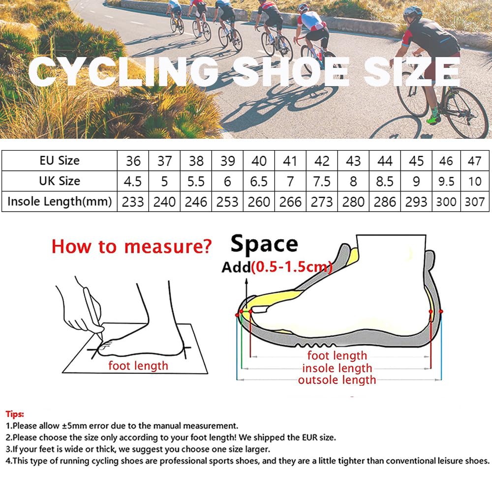 Hixingo Zapatilla de Ciclismo Hombre y Mujer, Zapatos Bicicleta de Carretera Exterior MTB Compatibles con SPD/SPD-SL Lock System, Zapatillas de Ciclismo Unisex Adulto Respirables