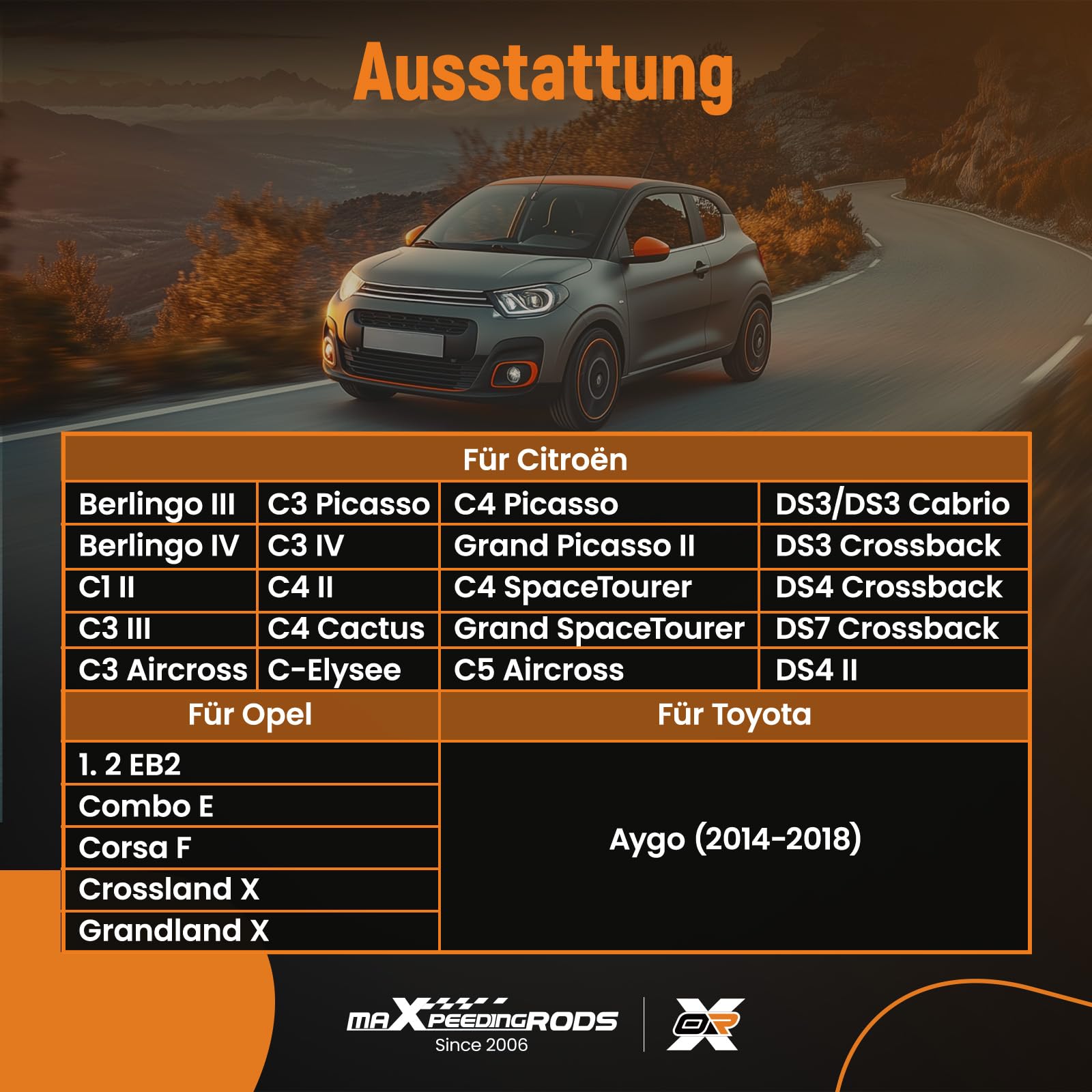 maXpeedingrods Motor Einstellwerkzeug Satz für PSA, Zahnriemen Werkzeug für Citroën, für Peugeot, für Opel, für Vauxhall, für Toyota 1.0 1.2VTi, EBO, EB2 Ottomotoren OEM 0109-2A, 0109-2B