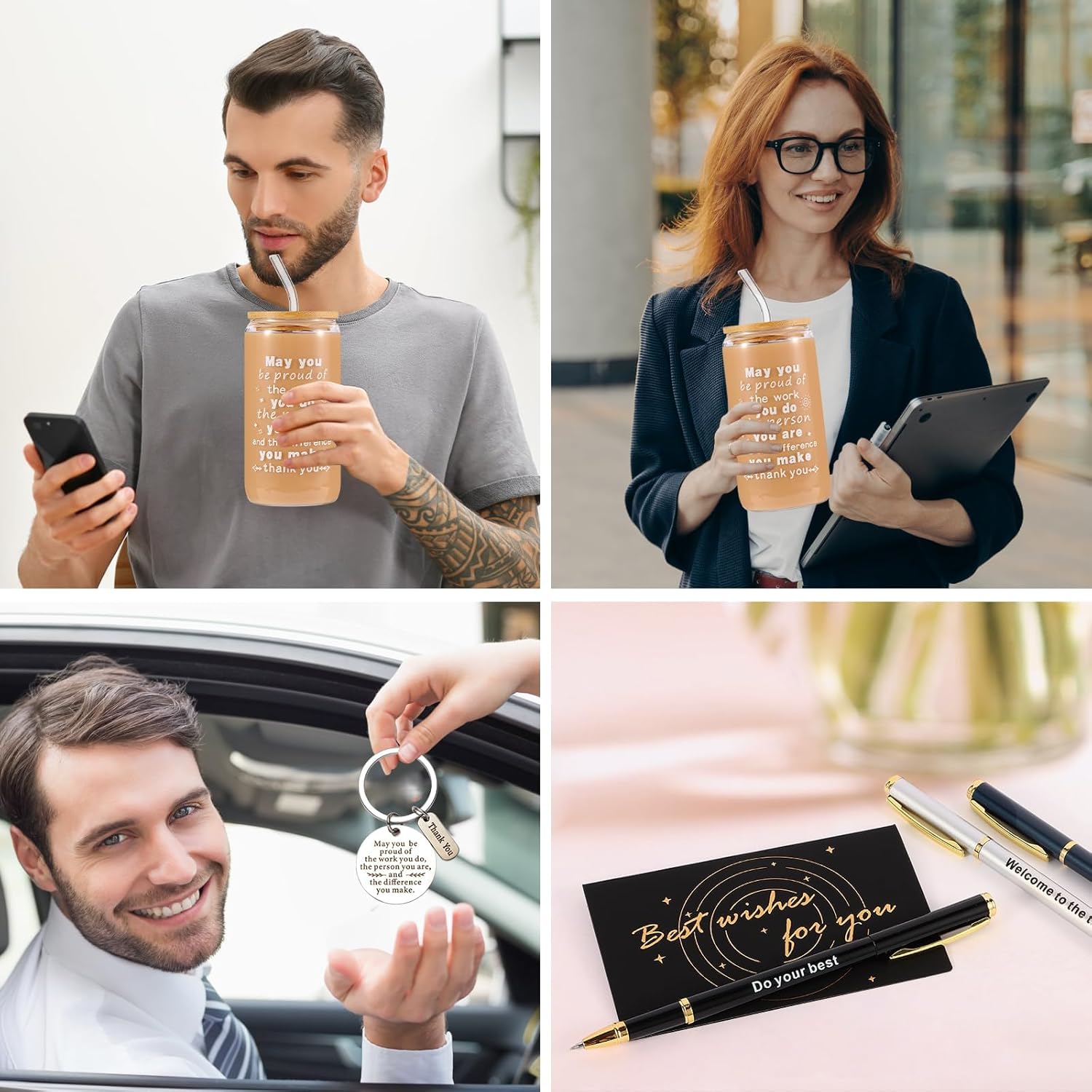 SAIWEILAI ONLINE 10 Pieces New Employee Gifts Set Welcome to The Best Team Ever Gifts Bulk New Hire Gift for Colleague - Image 4