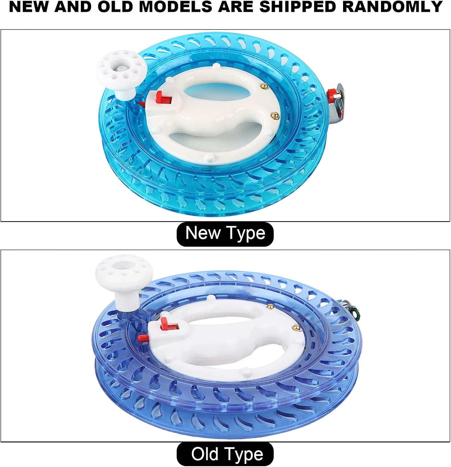 Fishing Wire Wrapping Reel, Multifunction Hand Reel Accessory for Sea Fishing Line (Blue)