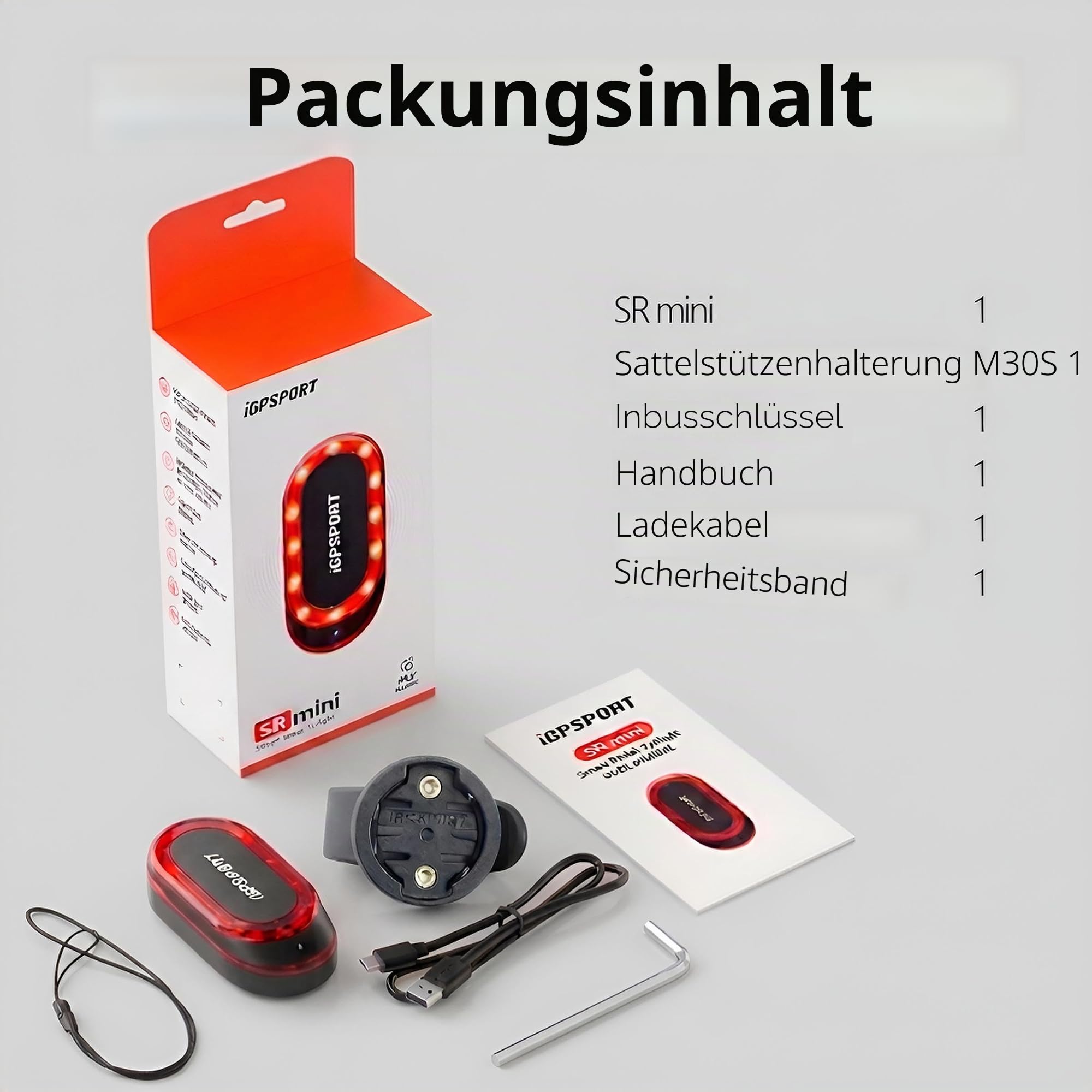 Rücklicht SR Mini mit Radarfunktion bis zu 1,2 km