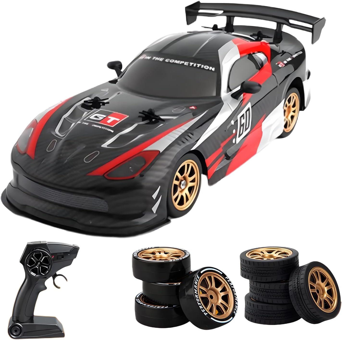 The perseids RC Drift Car, 20KM/H Drift Rc Car, 4WD 2.4G Offroad RTR Speed Control Drifting Vehicles with Drifting Racing Tires, 1/16 Remote Control Car High Speed RC Race Cars for Adults