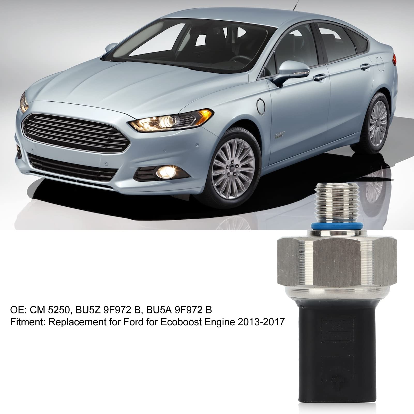Czujnik ciśnienia wtrysku paliwa w samochodzie, czujnik ciśnienia paliwa BU5Z 9F972 B zamiennik dla silnika 2013-2017 auto