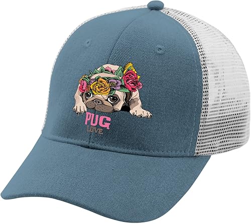 Miniatura 2 de Sombreros Pug Dog Dad Sombrero de béisbol gráfico para hombre