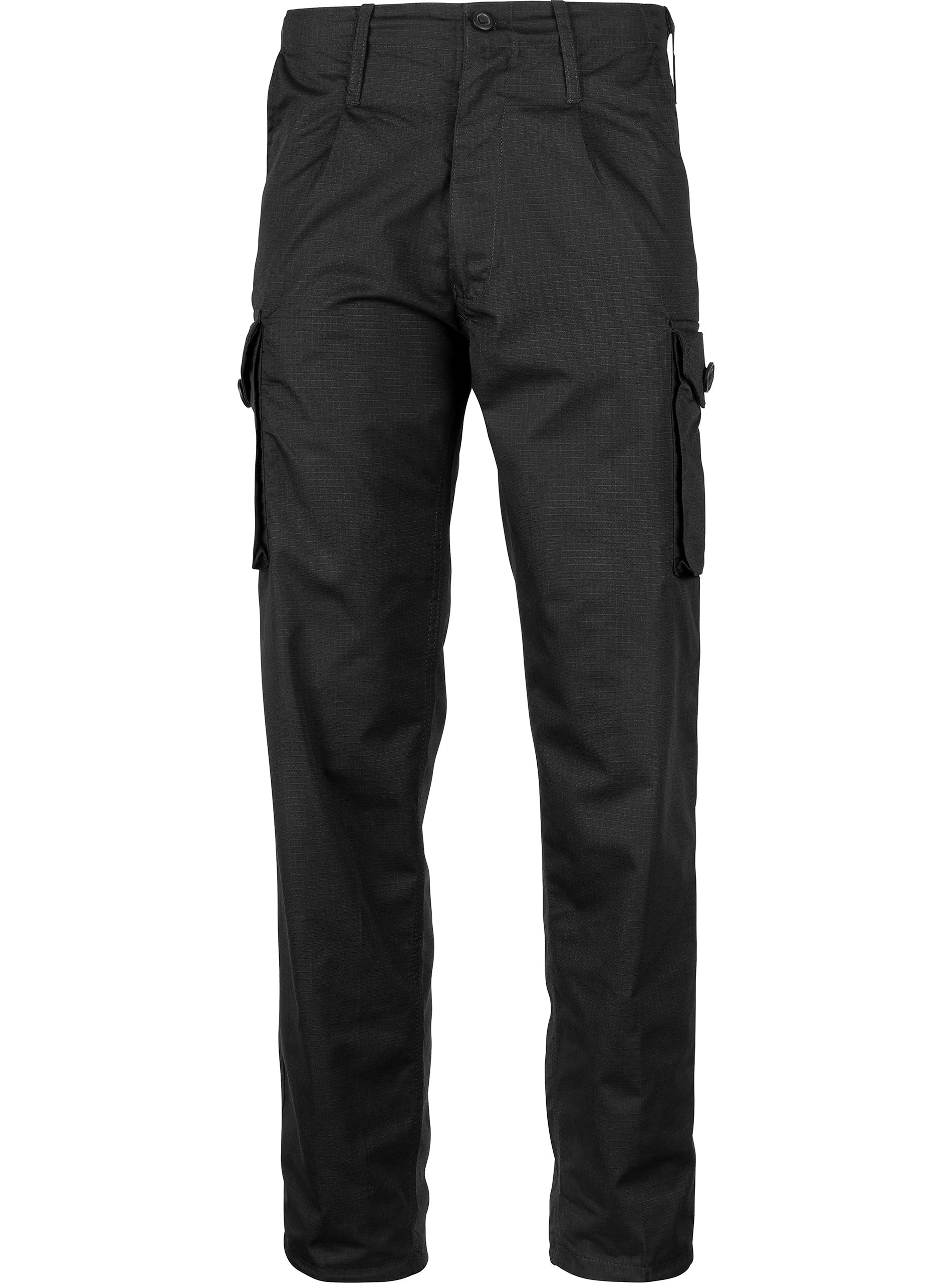 MOD Police Pattern Tactical Trousers for Men, 100% Ripstop Combat Cargo Pants with Adjustable Waist, 6 Pockets, Water-Repellent, Durable Workwear for Security & Outdoor Use