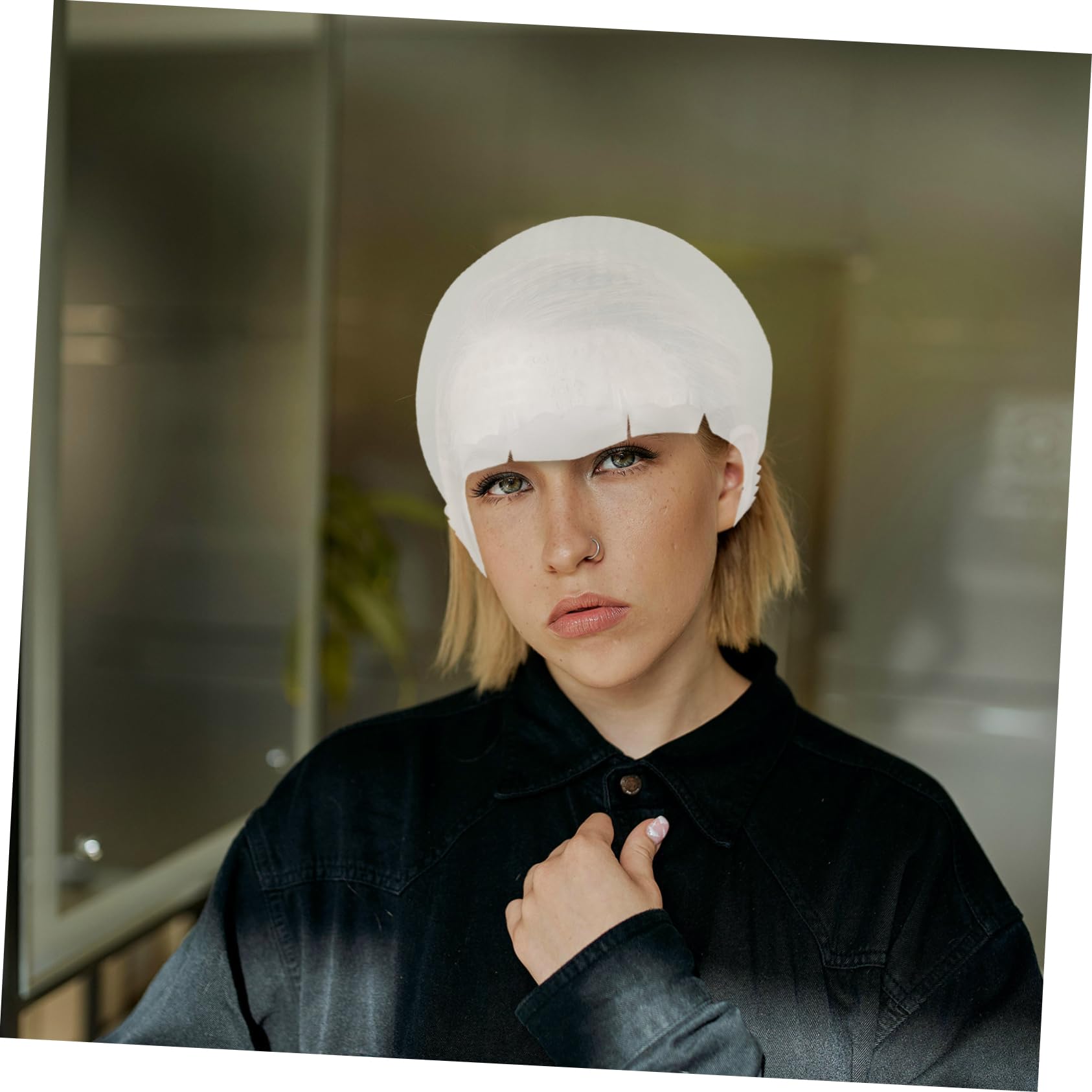 COLLBATH Gorro De Silicona Para Mechas Profesional Reutilizable Con Agujeros Preperforados Para TeñIr Y Tratamientos De Cabello En SalóN