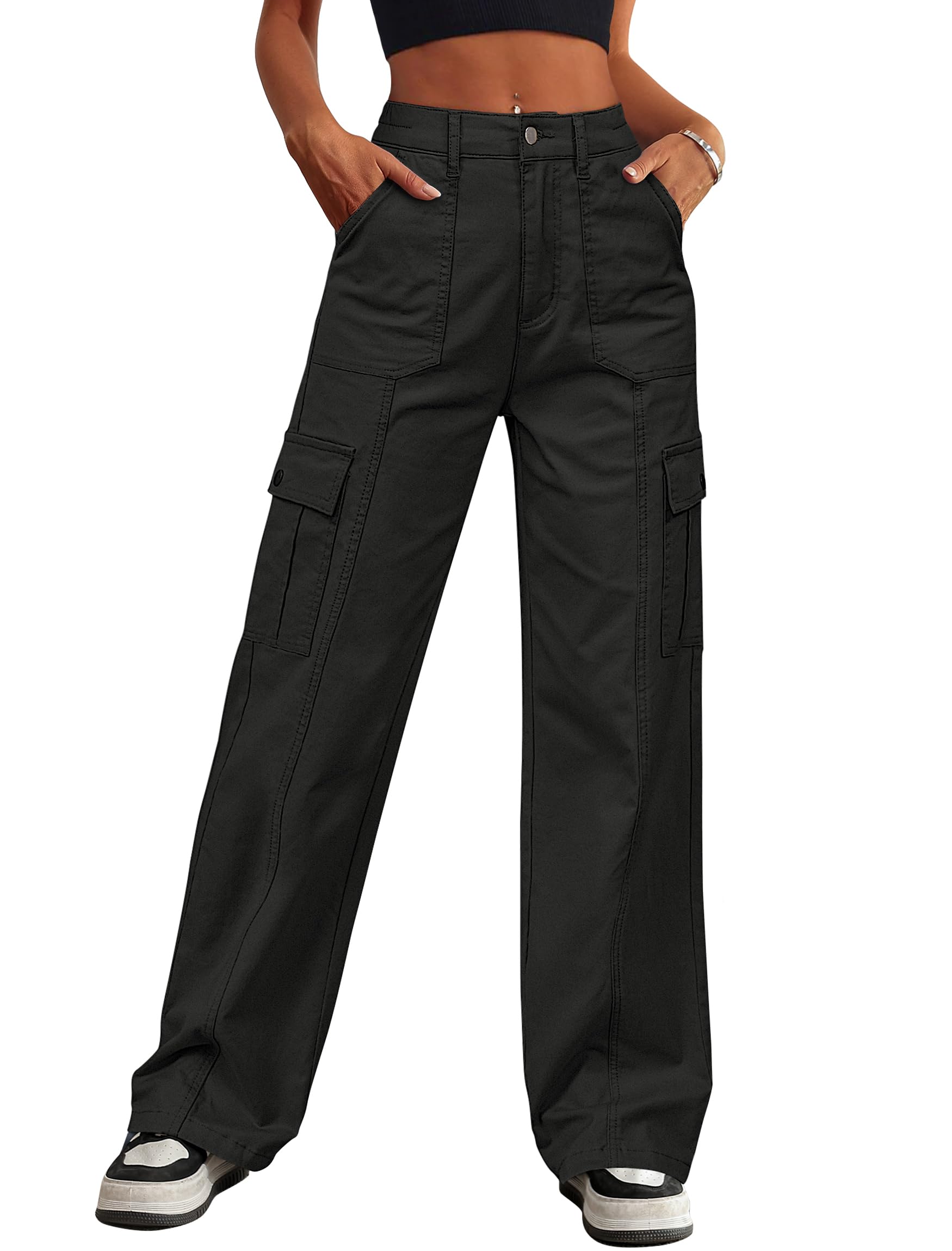 Eddoyee Cargo Pants for Women Wide Leg