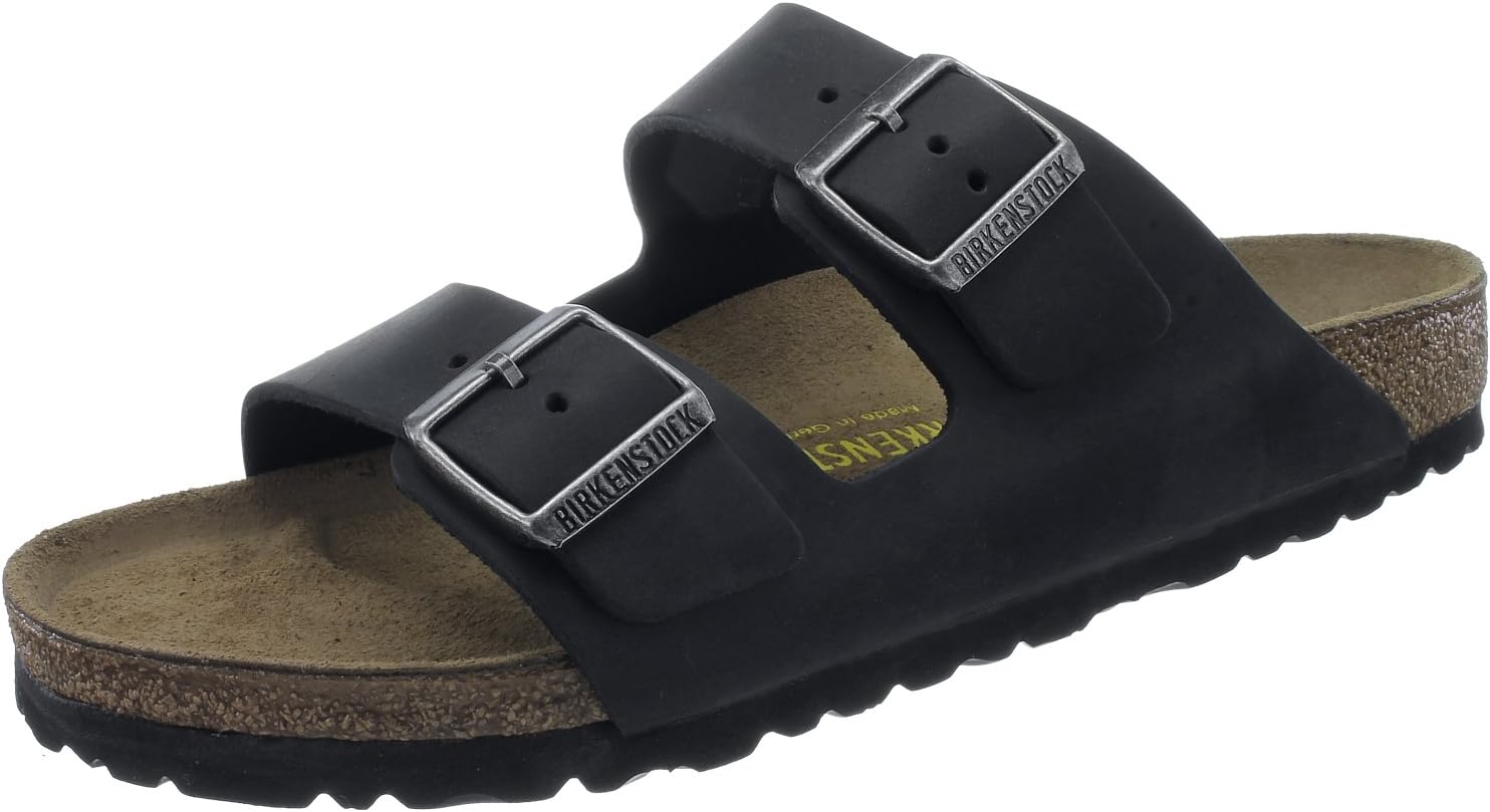 Birkenstock Womens Arizona Black Leather Sandals 42 EU