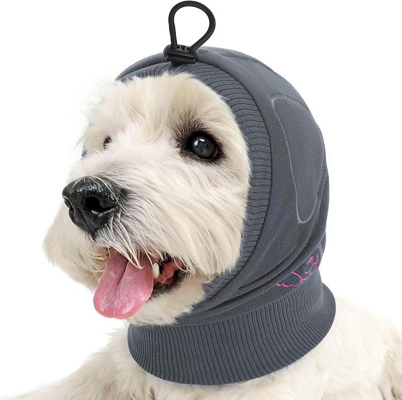 Protetor de Orelhas para Cães com Pads Absorventes SUNFURA Cinza M