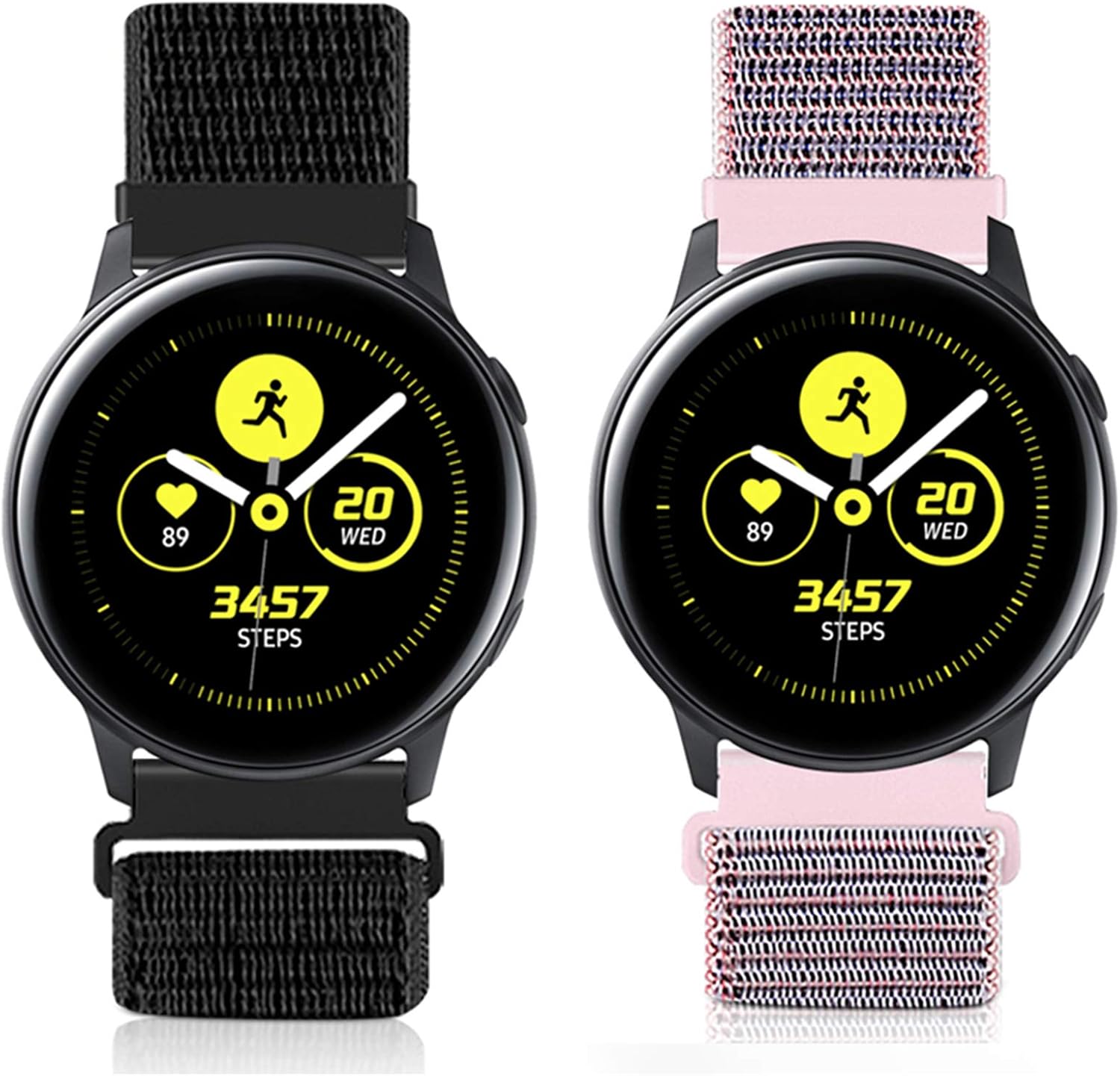 KIBDSNG Nylon 22mm Watch Strap Compatible with Garmin Venu 4 45mm/Venu 3/Venu 2/Vivoactive 4 45mm/Forerunner 255/265,Adjustable Sport Band for Samsung Galaxy Watch 46mm/3 45mm/Gear S3 Classic/Frontier
