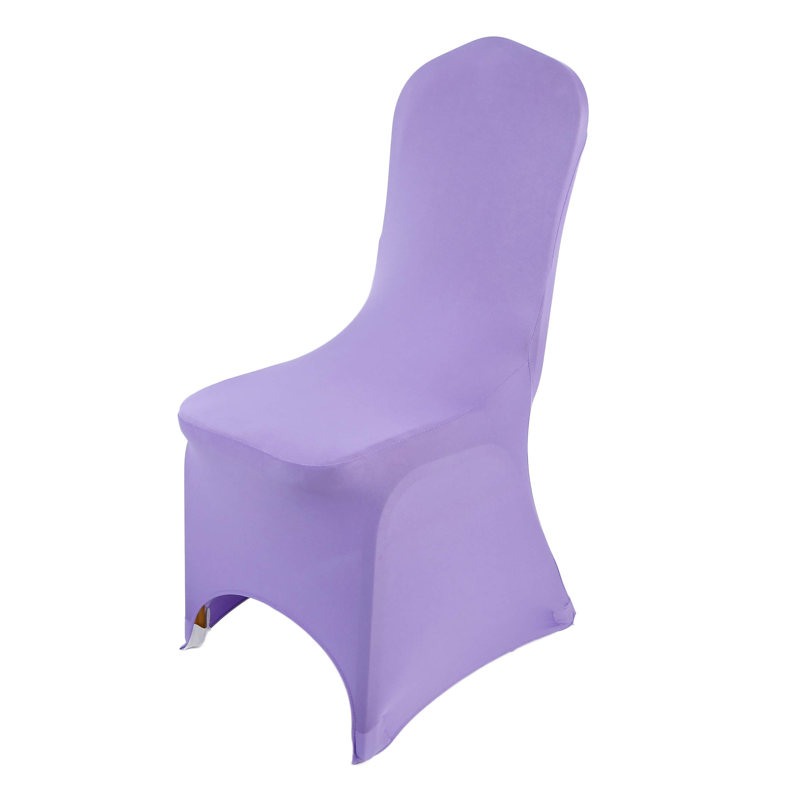 Chair Covers Spandex Universal Slipcovers Dining Chair Cover Wedding Banquet Party Arched Front (Lavender, 1)