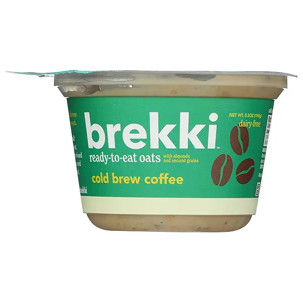 Brekki, Overnight Oats Cold Brew Coffee, 5.3 Ounce 1
