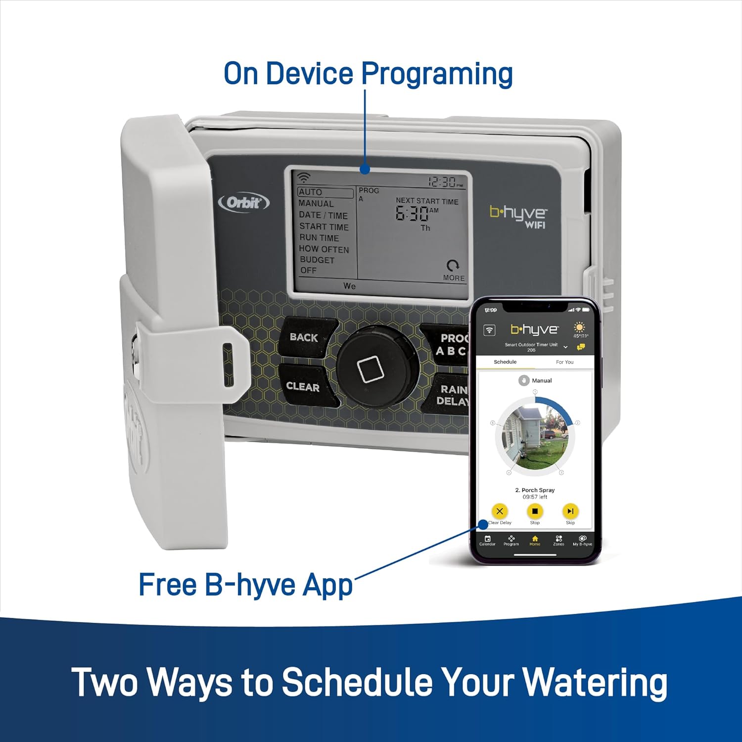 Orbit 57950 B-hyve 12-Zone Smart Indoor/Outdoor Sprinkler Controller